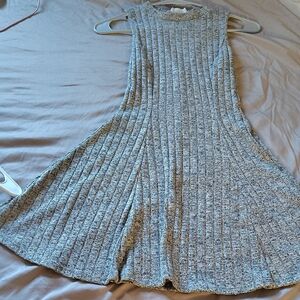 Style Rack Gray Ribbed Midi Dress